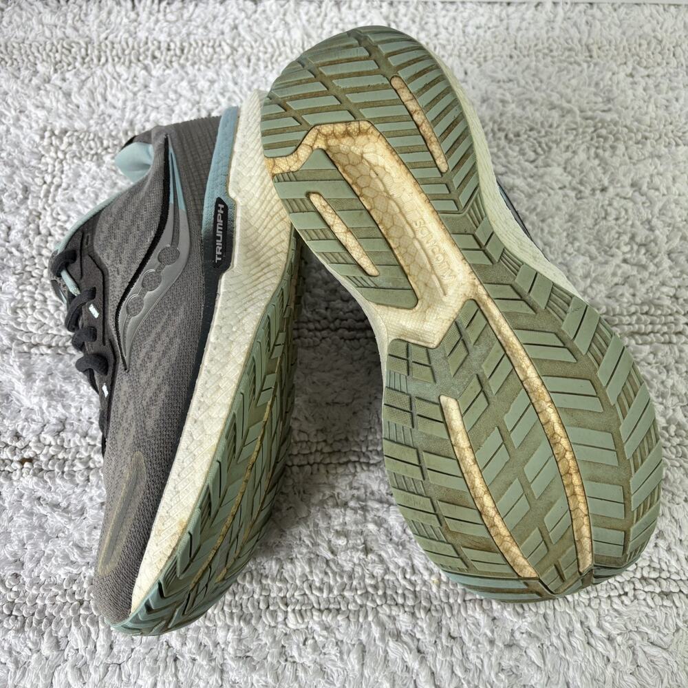 Saucony Womens Triumph 19 S10678-20 Gray Running Shoes Sneakers Size 9 - Picture 6 of 12